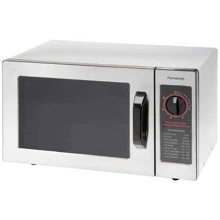 PANASONIC Microwave Oven, 0.8 Cu. Ft. 1000 Watt, Dial Control, Commercial Unit NE-1025F